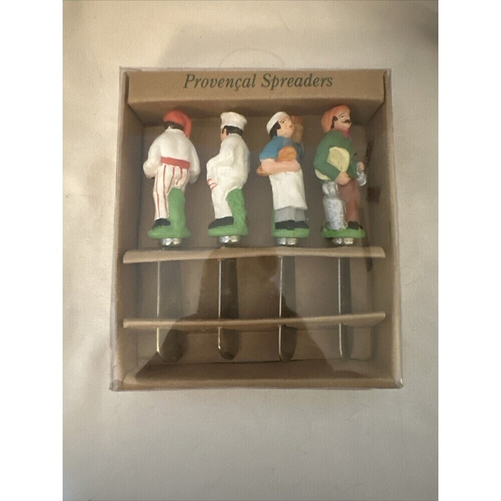 VINTAGE Boston Warehouse Provencal Spreaders Knife Set 1998 Chefs Bakers Cooks